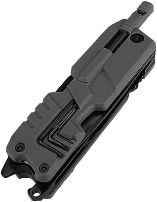 Multi Pocket Knife, 22 in 1,Survival Gear EDC Tools with Nylon Sheath, Emergency, Camping, Hiking, Hunting, Gift for Men Women (Cool Black)