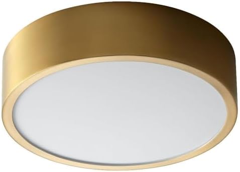 Peepers - 23.8W 1 LED Flush Mount with Emergency-3.25 Inches Tall and 10 Inches Wide-Aged Brass Finish