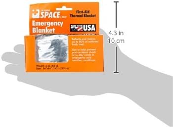 Grabber - The Original Space Brand Emergency Survival Blanket - Silver