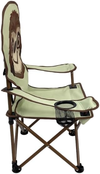 MOUNTAIN SUMMIT GEAR Kids Camping Chair - Foldable Camp Chair with Carrying Case for Outdoor Recreation, Sports, Camping and Fishing (by Caddis Sports) (1, Sloth)