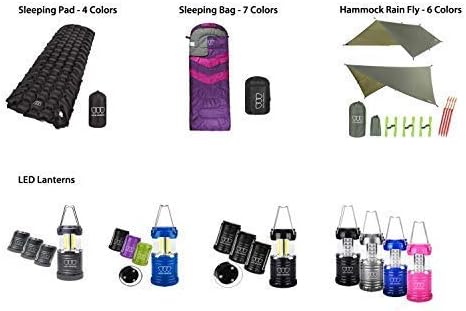 Gold Armour Camping Hammock - Portable Hammock Single Hammock Camping Accessories Gear for Outdoor Indoor Adult Kids, USA Based Brand (Peach & Pink)