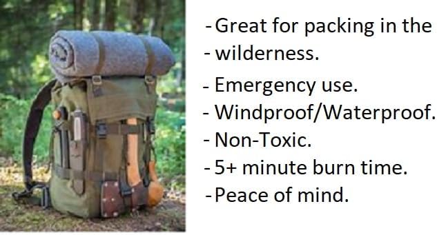Generic Southwest Survival Fire Plugs-(50) Waterproof,Windproof Fire Starters with 5+ Minute Burn for Emergencies, Survival, Campfires,Hiking,Fire Place,Bushcraft, Bugout Bags - Made in The USA, Pink