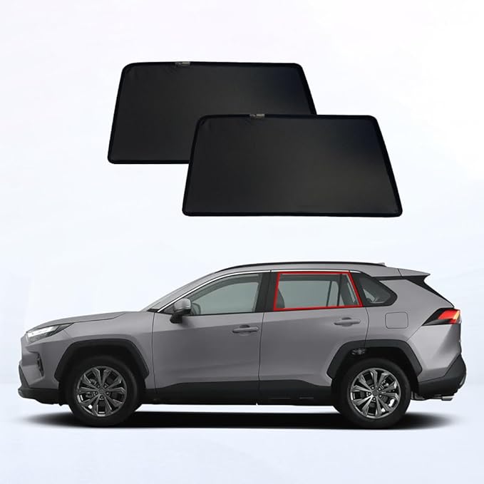 FEISHILINIYA Updating Strong Magnetic Car Window Sun Shade for Toyota for RAV4 XA50 (2020-2025) Rear Passenger Privacy Side Window Sunshades for RAV4 Accessories