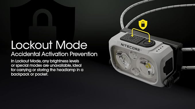 Nitecore NU21 Running Headlamp, 360 Lumen Ultralight USB Rechargeable with White and Red LEDs and a Sticker (White)