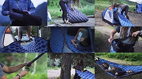Hammaka Pammock Sleeping Pad That Converts Into an Inflatable Hammock - Great for Camping, Backpacking, Hiking - Airpad, Carry Bag, Repair Kit - Compact & Lightweight Air Mattress