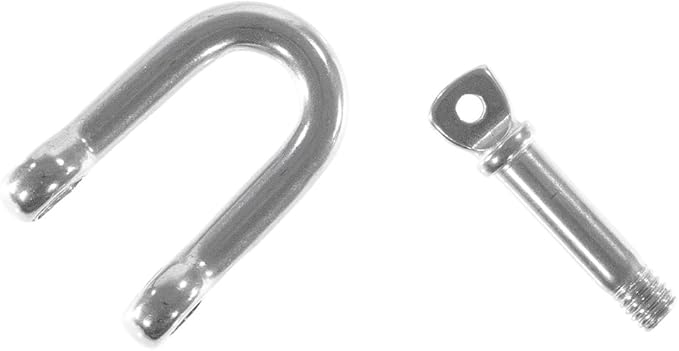 Paracord Planet Stainless Steel and Alloy B-Shackles, D-Shackles, O-Shackles, & U-Shackles for Paracord Survival Bracelets (Pack and Single Sizes)