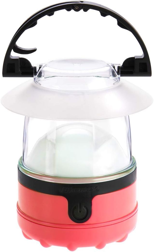 Dorcy 4 LED Mini Lantern 3 Pack with Hanging Hooks and Batteries, Assorted Colors, clear (41-3019)