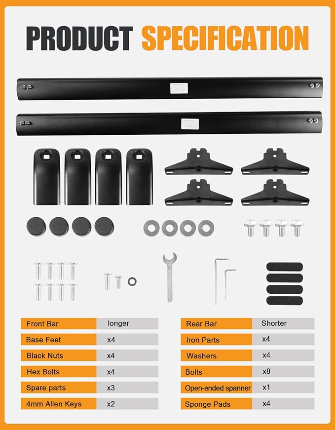 KINGGERI Cross Bars Roof Rack Compatible with Chevy Chevrolet Equinox EV 2024-2026 with Flush Side Rails,Aluminum Roof Rails Crossbars Rooftop Cargo Basket Carrier Bag Luggage Rails Black Accessories