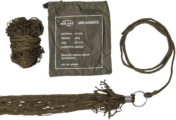 Mil-Tec Mini Nylon Hammock Olive