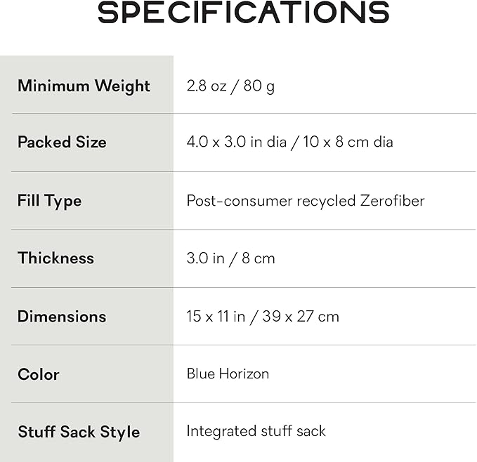Nemo Equipment Fillo Elite Ultralight Backpacking Pillow - Blue Horizon/Citron - One Size