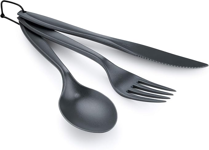 GSI Outdoors 3 Pc. Ring Cutlery Set, Grey