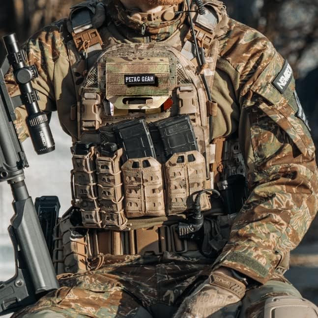 PETAC GEAR Tactical Ifak Pouch,Molle First Aid Micro Trauma Kit Military,Belt Medical Survival Pouches.(Bag Only)