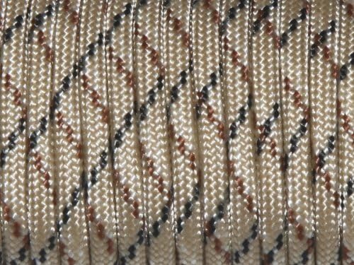 7 Strand Core 550lb Paracord Parachute Cord Lanyard Mil Spec Type III-100ft (Desert Camo(5#))
