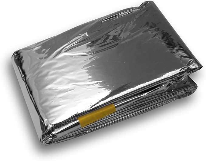 Coghlan's Emergency Bivvy Sleeping Bag - Lightweight Thermal Survival Shelter for Camping, Hiking & Outdoor Emergencies - Compact Mylar, Waterproof & Windproof (36" x 84")