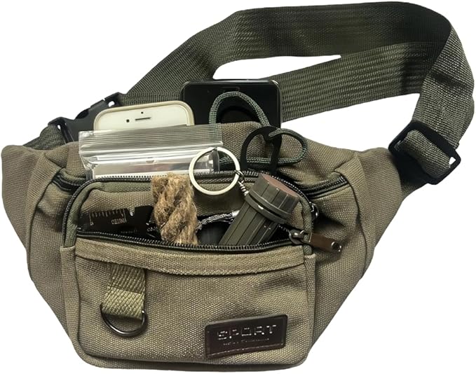 Survival Fire Starter Kit β Magnesium Shavings, Ferro Rod, Wax Rope, Emergency Blanket, Wire Saw & Waist Bag for Camping, Hiking & Outdoor Adventures
