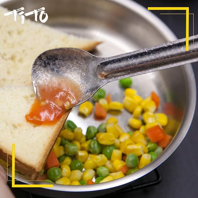 TiTo Titanium Long Handle Spork and Spoon Eco-Friendly Ultralight Portabale Flatware for Outdoor Camping Backpacking Hiking Travel Picnic Tableware with Bag(Bright Colorful Spork)