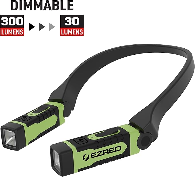 EZRED ANYWEAR Rechargeable Neck Light for Hands-Free Lighting, soft green