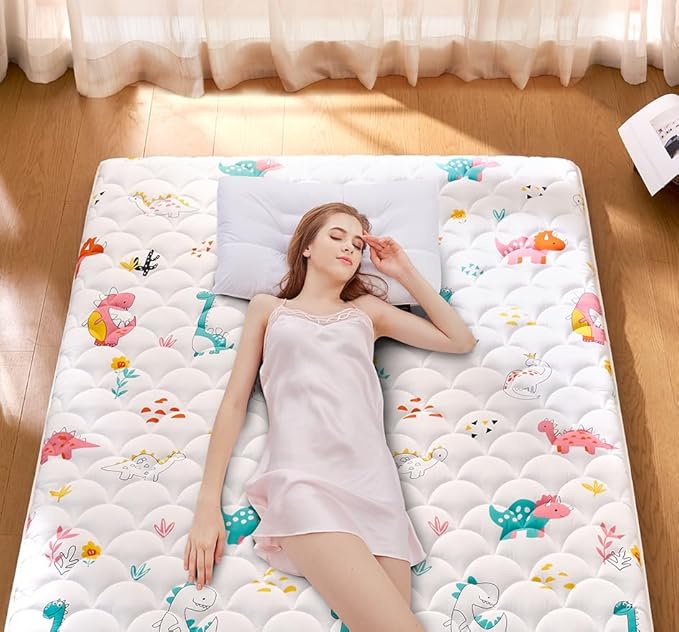 jzbearapt Premium Foam Japanese Floor Mattress Futon Mattress,100% High Density Comfortable Foam, Thicken Tatami Mat Sleeping Pad, Ideal for Comfort and Support, Queen (80" X 60")