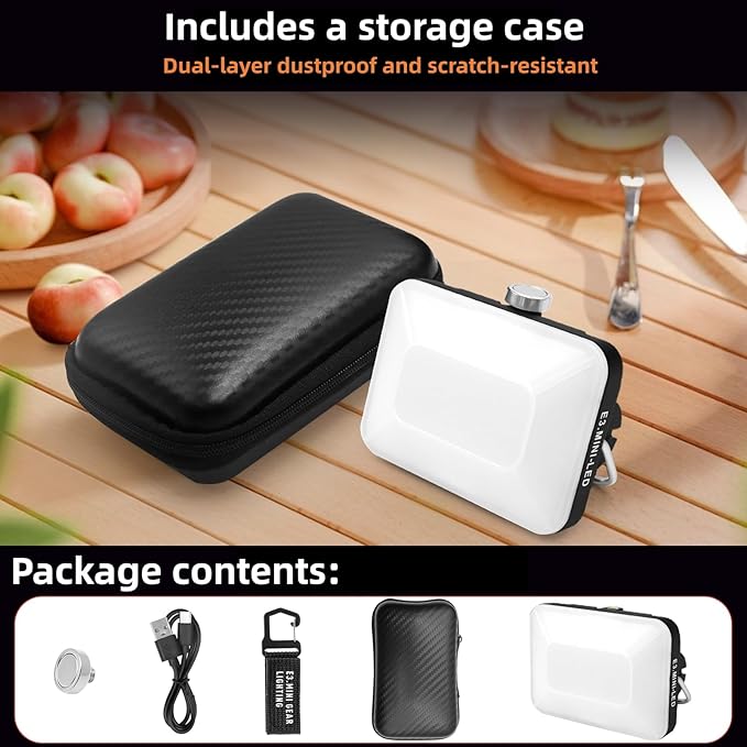 DOTWISE Camping Lantern Rechargeable 5000mAh, Lanterns for Power outages Max 850LM, 6 Light Modes&Stepless Dimming,3 Mounting Options, IP54 Waterproof (Black)