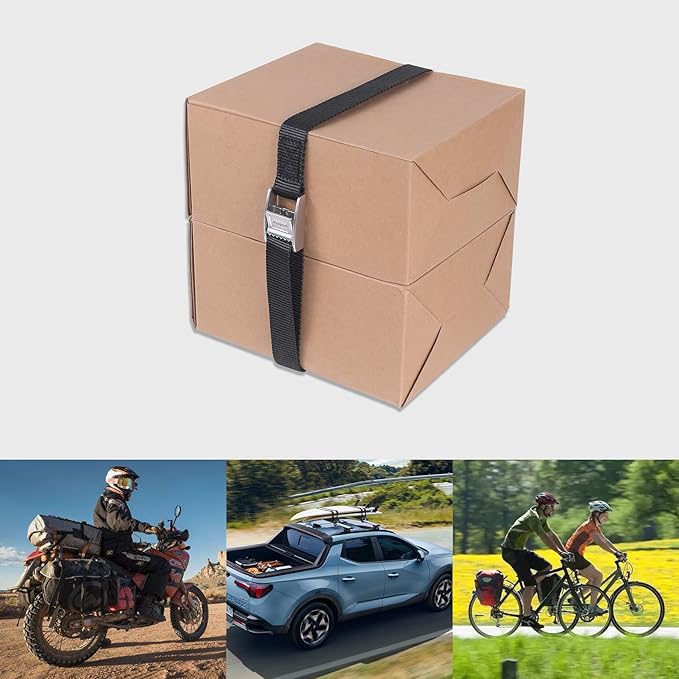 Ayaport Cam Buckle Lashing Straps with Stainless Steel Cam Buckle 1650lbs Break Strength Truck Straps 2ft Tie Down for Packing