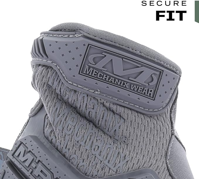 Mechanix Wear: M-Pact Tactical Gloves with Secure Fit, Touchscreen Capable Safety Gloves for Men, Work Gloves with Impact Protection and Vibration Absorption (Grey, Small)
