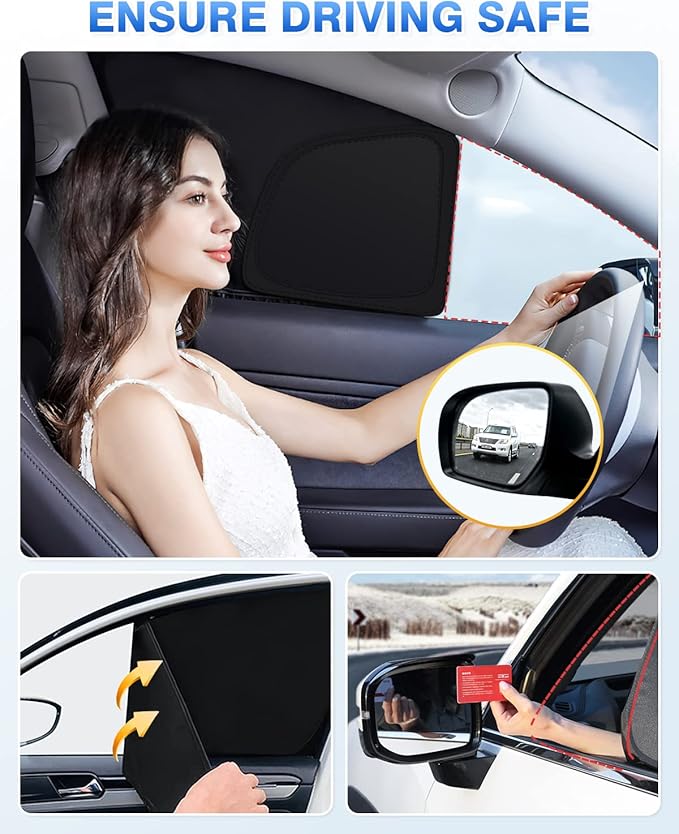 Canvcle Sunshades for 2016-2022 Lexus RX Accessories Windshield Sun Shade Side Rear Window Shade Cover Sun Visor Shield Privacy Protection for Camping Keep Vehicle Cool Black 6PCS