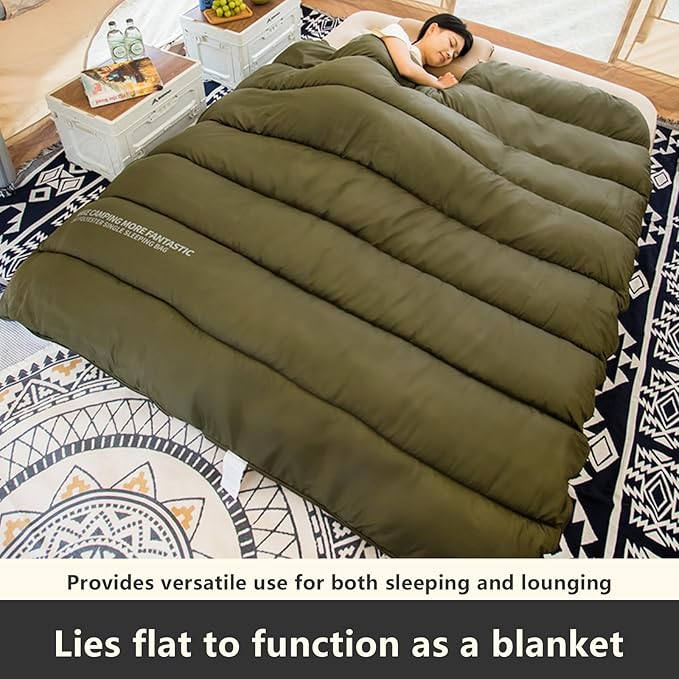 BISINNA Sleeping Bag for Adults XL Cold Weather Backpacking Sleeping Bags 4 Season with Compression Sack for Camping Hiking