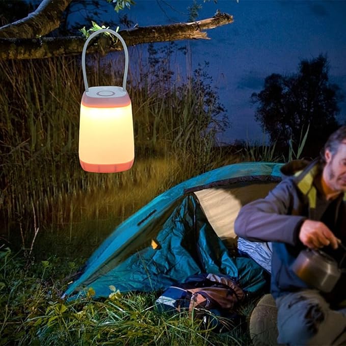 Hiingav 6 Pack LED Camping Light, 3 Modes BatteryPowered Night Light for Indoor and Outdoor EmergencyLight, Tent Lantemn, Camping, Gifts (Includes 18 AAA Batteries)