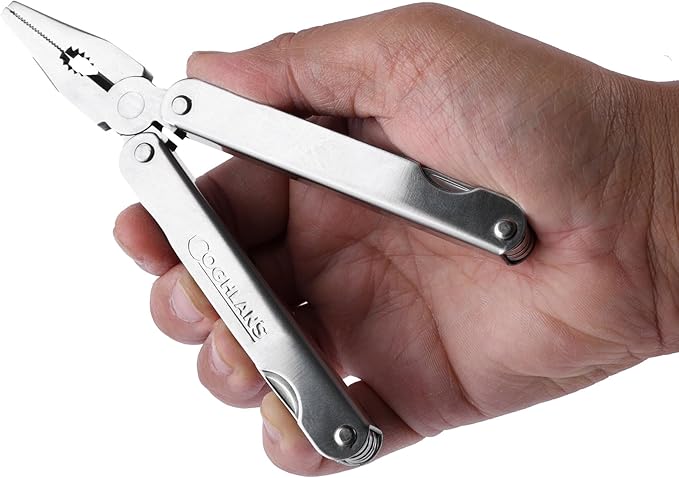 Coghlan's Camper's Multi-Tool - Compact and Durable 10-in-1 Survival Tool for Camping, Hiking, and Outdoor Adventures, Featuring Knife, Can Opener, Awl, File, Saw, Scissors, and More