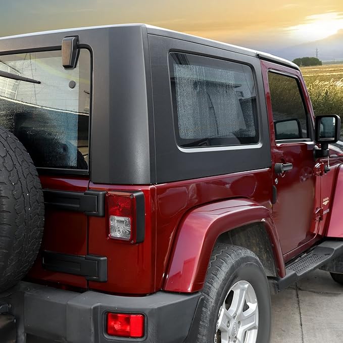 Windshield Sunshade Sun Shade Heat Shield Window Sun Visor Mat for Jeep Wrangler JK 2 Door 2007-2018,6PCS