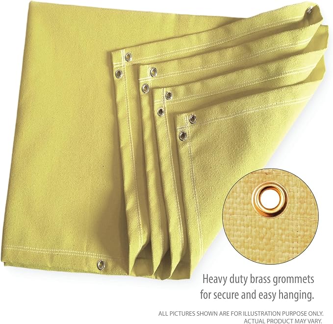 Deke Home - Fireproof Welding Blanket 4x6 ft, Heavy-Duty Fiberglass Fire Shield for Welding, Heat Resistant 1,000°F, Fire Retardant, Fireproof Insulation Blankets for Home, Kitchen & Industrial Use