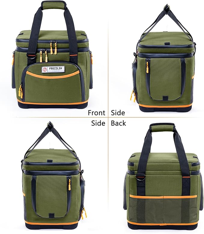 Double-Layer Travel Carrying Case for Jackery Explorer 500 – Portable Power Station Storage Bag with Molded Hard Bottom, Side Ventilation, and Front Pockets for Jackery Accessories & Solar Generator