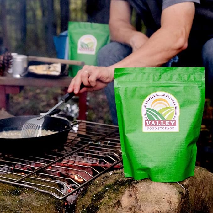 Valley Food Storage 92 Serving Freeze Dried Meat Bucket | Premium Emergency Food Supply with 1,352g Protein | Survival Food, 25 Year Shelf Life | Backpacking Meals, Prepper Supplies & Off-Grid Living