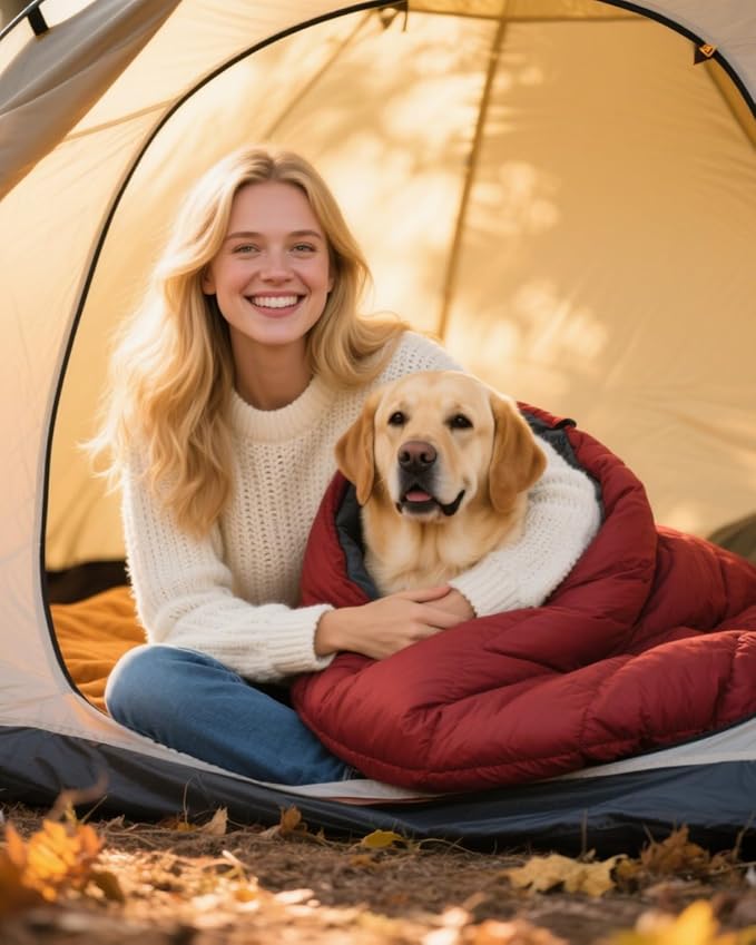 Lightweight 3-Season Sleeping Bag for Adults/Kids Camping, Compact w/Compression Sack, Waterproof Ripstop, Portable for Backpacking Hiking Travel