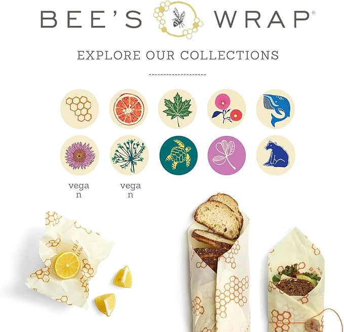 Bee's Wrap ReKindle Natural Fire Starters - 25 Fires - Made in USA Fire Starter from Organic Beeswax Wraps for Food - Safe for Indoor/Outdoor Use