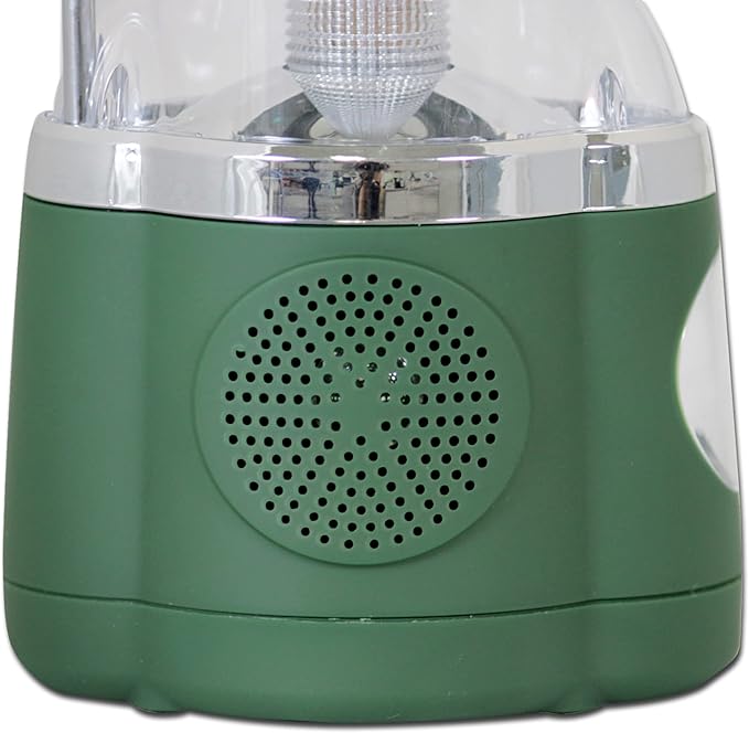 NORTHPOINT 190485 12-LED Lantern with 4-LED Flashlight & AM/FM Radio (Green)