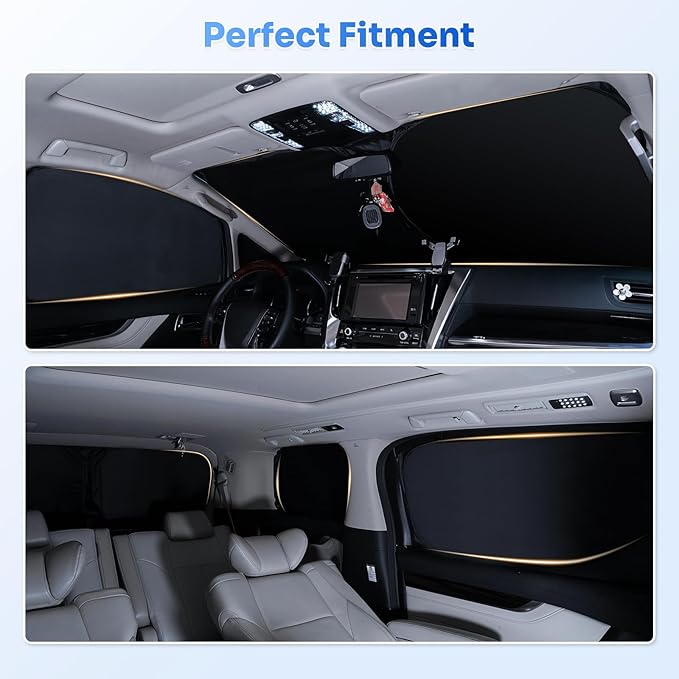 Canvcle Window Shades for 2018-2023 Subaru Crosstrek Accessories Windshield Sun Shade Side Rear Window Covers Sunshade Sun Visor Shield Privacy Protection for Camping Keep Vehicle Cool Black 8PCS