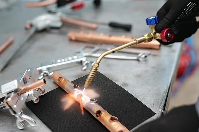 FLASLD Welding Blanket Fireproof Mat Heat Resistant Material Up To 1800°F Carbon Felt for Grill Stove Pit Soldering Welders Plumbers, 48×72 inch Flame Retardant Fabric Material Carbon Felt for Welders