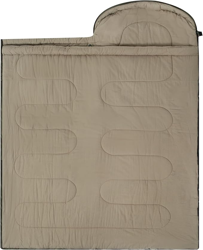 HiZYNICE Cold Weather Sleeping Bag 100% Cotton Flannel XXL for Adults Big and Tall,Free Compression Sack