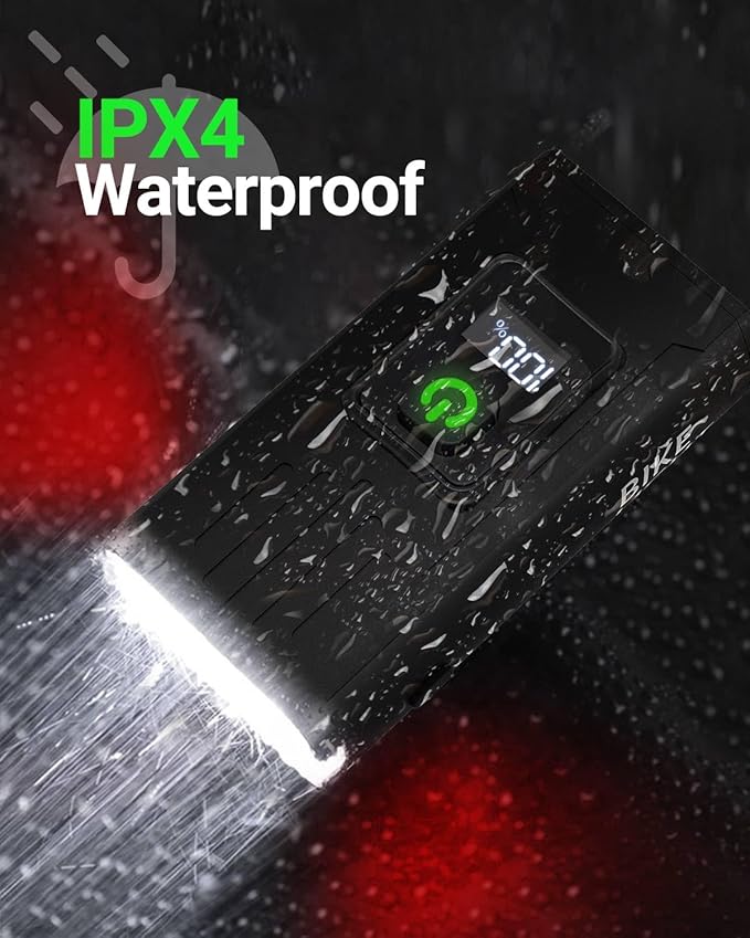 Victoper Bike Light, High Lumens Super Bright Bicycle Lite, 6+4 Modes USB Rechargeable Bike Headlight & Taillight Set, Waterproof Safety Bike Front & Rearlight for Road, Mountain, Night Riding