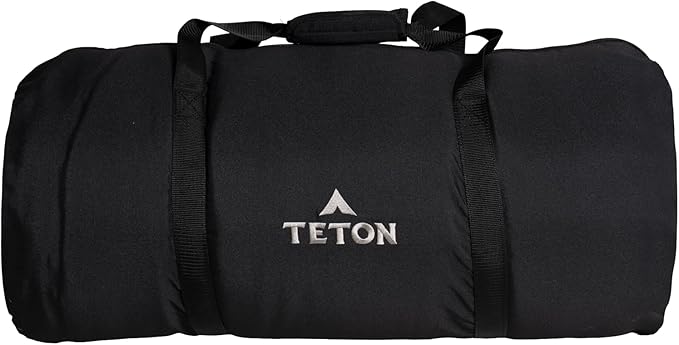 Teton Mammoth Queen Size Double Sleeping Bag- A Warm Bag The Whole Family can Enjoy – Great for Camping, Hunting and Base Camp. Compression Sack Included