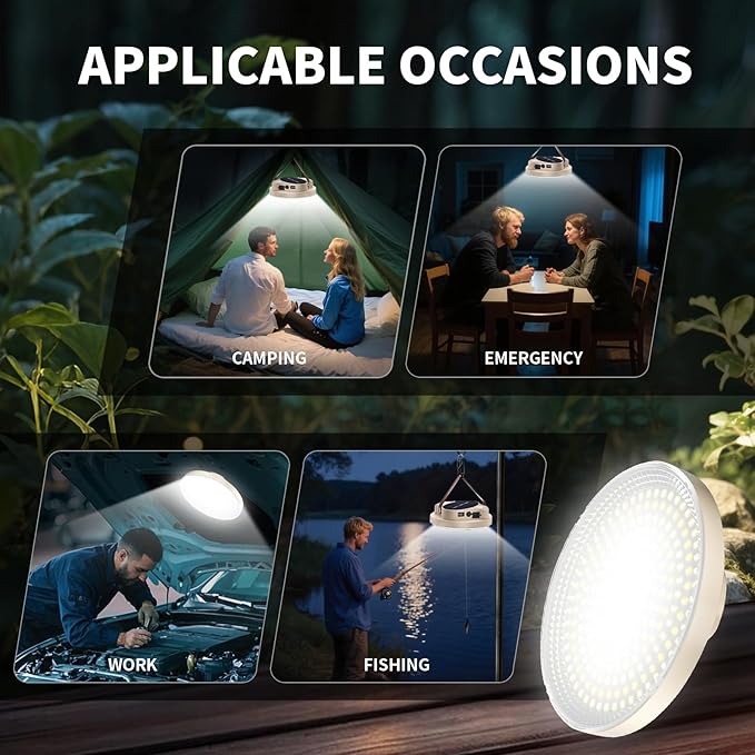 5000LM Flashlight Portable LED Camping Lantern Rechargeable Light 30W with Magnet , IPX4 Waterproof Tent Lights Power Failure Emergency Survival Kits Snowstorm
