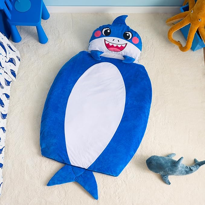 JOIEDOMI Kids Sleeping Bag 4 5 6 Year Old Girl Gifts Toddler Nap Mat with Pillow & Blanket 60" x 39" for Kids Ages 3+ Soft Plush Sleeping Mat for Preschool and Boys Girls