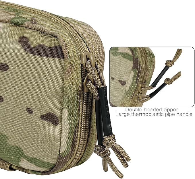 Ifak Pouch-Rapid Deployment Tactical MOLLE Trauma Kit Pouches, Quick Release Tear-Off Medical First Aid Kit Organiser with Red Immediate Identify for Emergency Surviva.