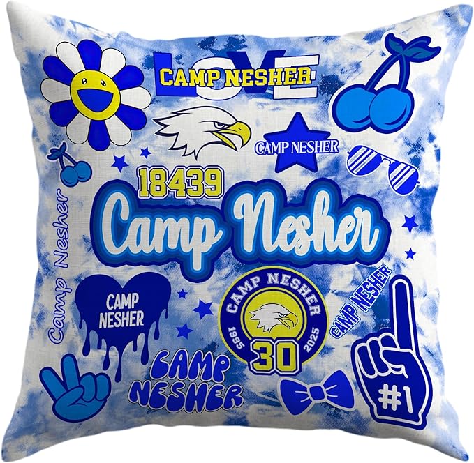 Gilbins Camp Bunk Kids Autograph Pillows A Great Gift for Boys Or Girls (Camp Nesher)