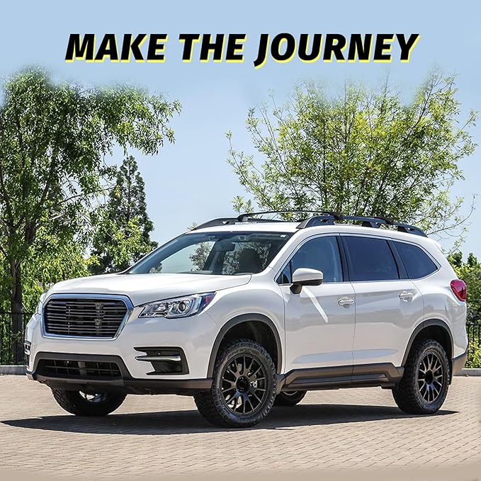 Car Roof Rack Cross Bars Compatible with 2019-2025 Subaru Ascent (for Raised Side Rails), Aluminum Lockable Roof Cross Bars for Kayak Bike Rooftop Cargo Carrier Bag Basket Luggage