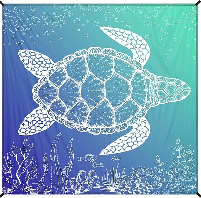 BYDOLL Beach Blanket Waterproof Sandproof 78''×81'' 1-5 Adults Oversized Lightweight Large Picnic Mat Waterproof Sandproof Blanket for Beach Camping Hiking Travel