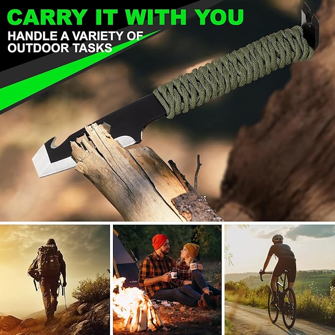 10" EDC Pry Bar Multitool, Large Prybar with Wrenches, Crowbar, Nail Puller, Bottle Openers Versatile Companion for Everyday Carry and Camping Accessories, Ideal EDC Tactical Gear