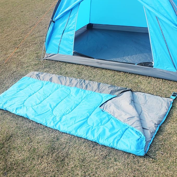 Envelope Sleeping Bag, Three Seasons Constant Temperature Sleeping Bag, Suitable for All Ages, Indoor Hotel Accommodation or Outdoor Travel…