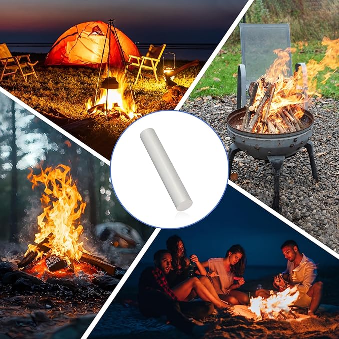 99.9% Pure Magnesium Rods – Bulk Fire Starter Kit for Camping, Hiking, Survival & Emergency Preparedness – Vacuum Sealed Metal Rods (8 Pack)